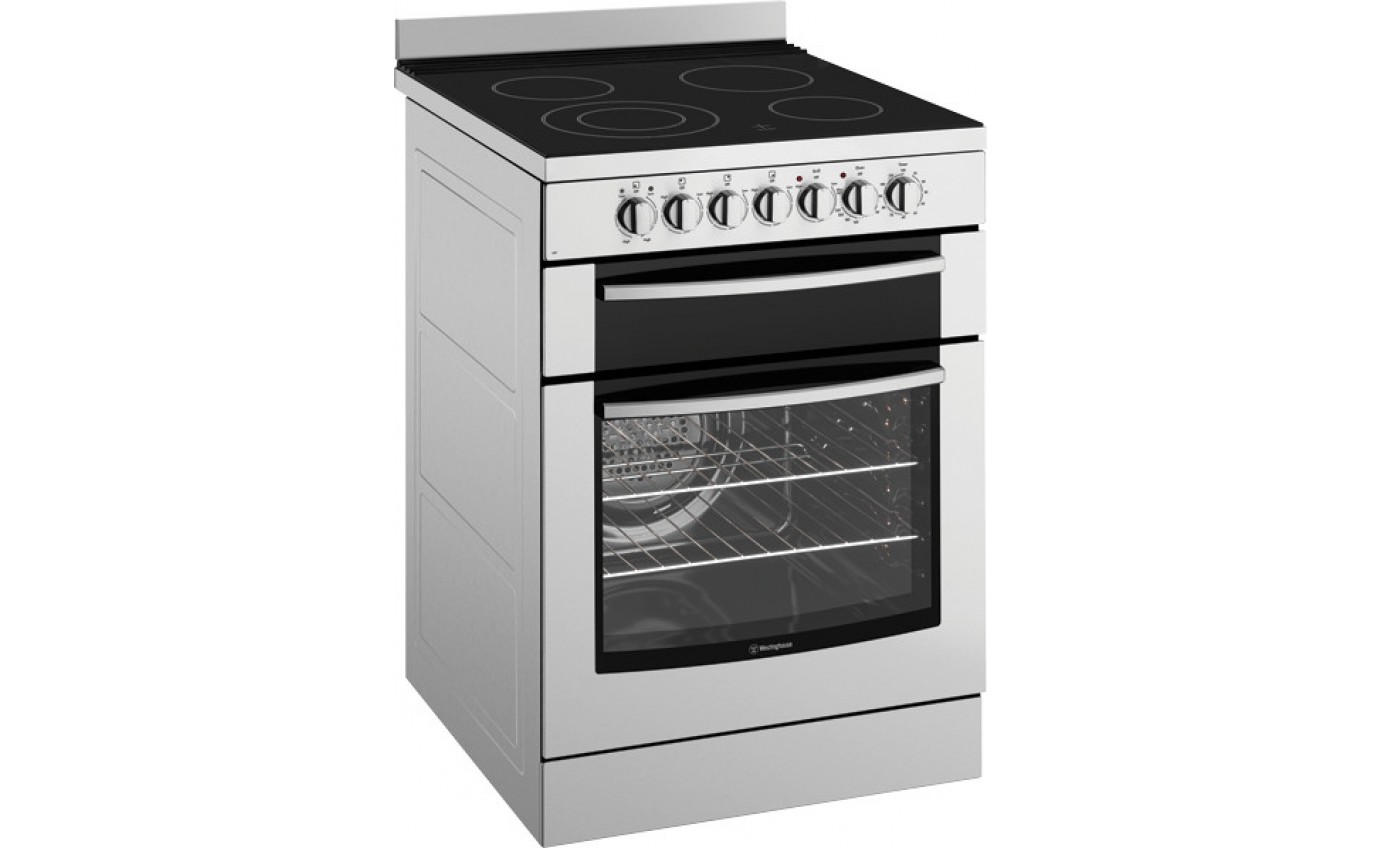 Westinghouse 60cm Electric Upright Cooker with ceramic hob WFE647SA