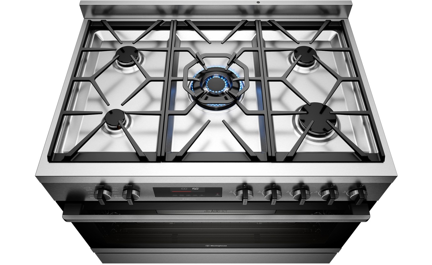 westinghouse 90cm freestanding oven with gas cooktop