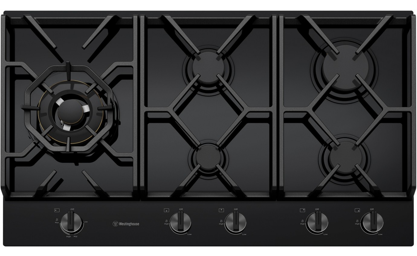 Westinghouse 90cm Gas on Glass Cooktop WHG958BC