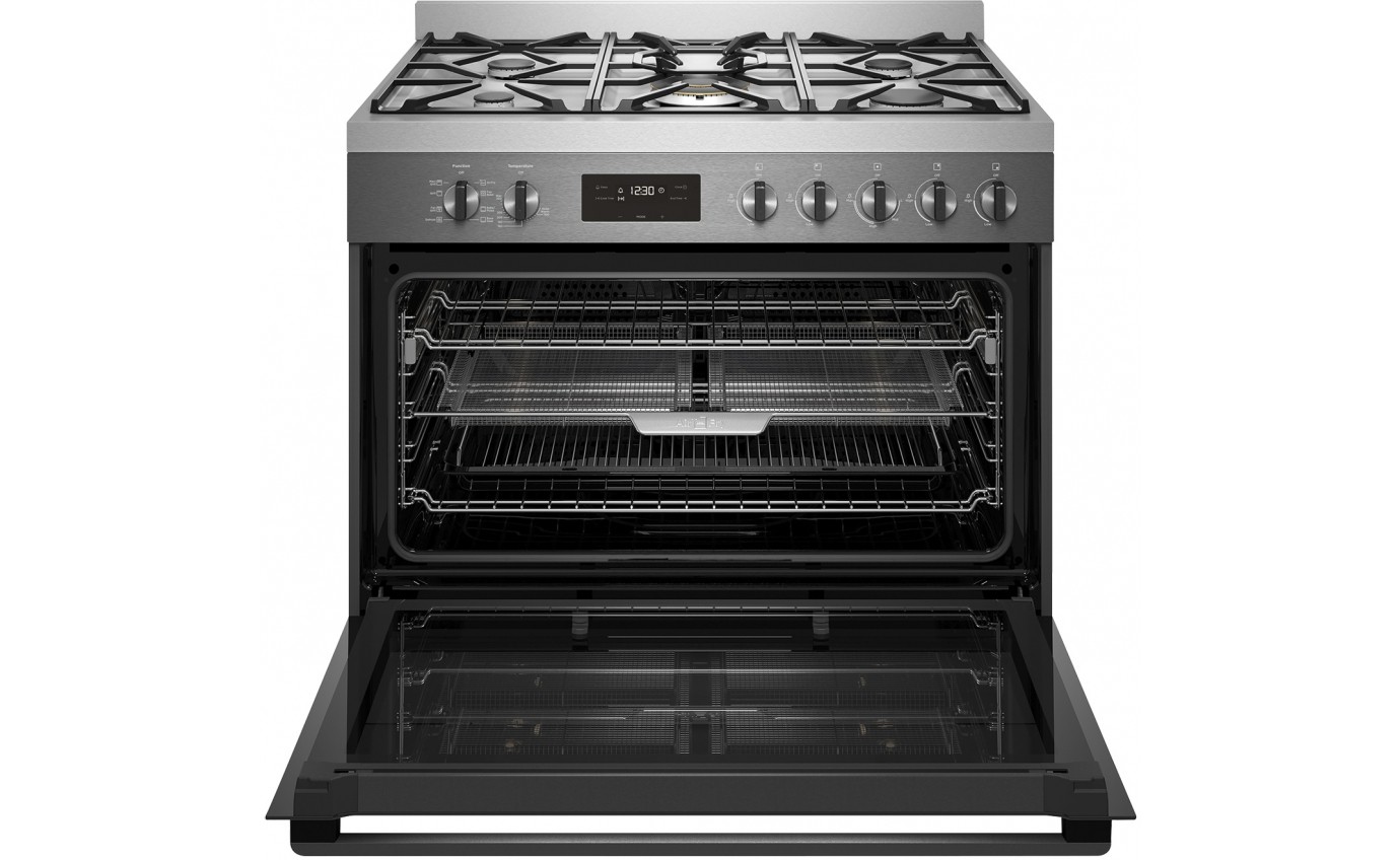 freestanding double oven dual fuel convection range