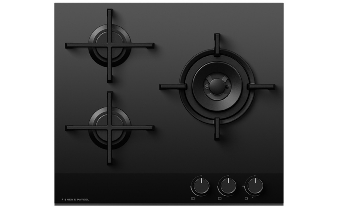 Fisher & Paykel 60cm Gas on Glass Cooktop CG603DNGGB4