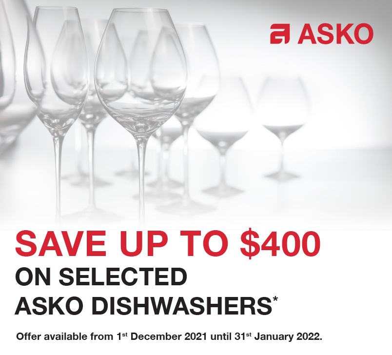 Purchase a Selected ASKO Dishwasher & Save up to $400*